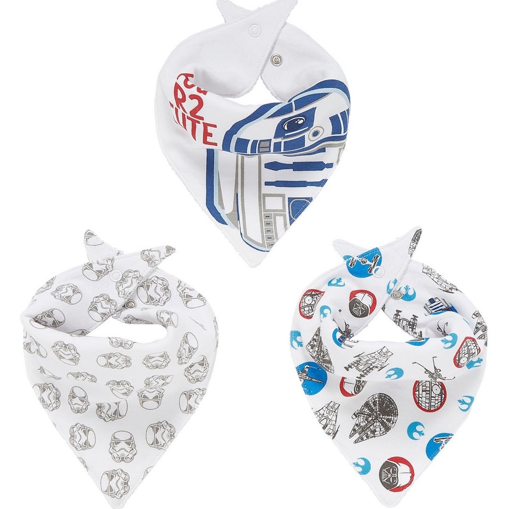 

Mothercare star wars baby bibs multicolor pack of 3