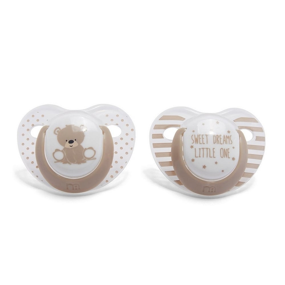 

Mothercare orthodontic soothers beige pack of 2