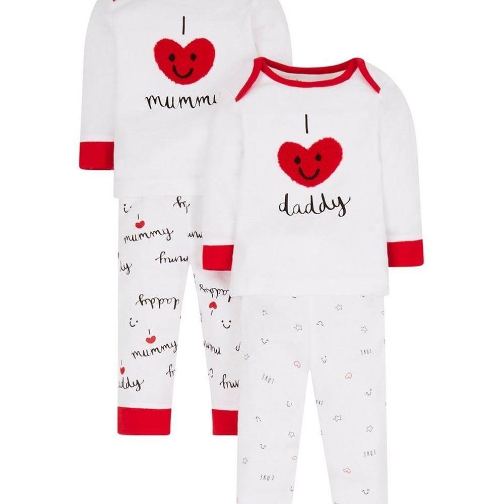 

I Love Mummy And Daddy Pyjamas - 2 Pack
