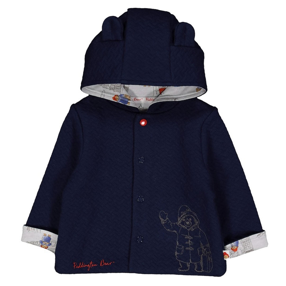 

Boys Full Sleeves Jacket Textured Paddington Bear - Navy