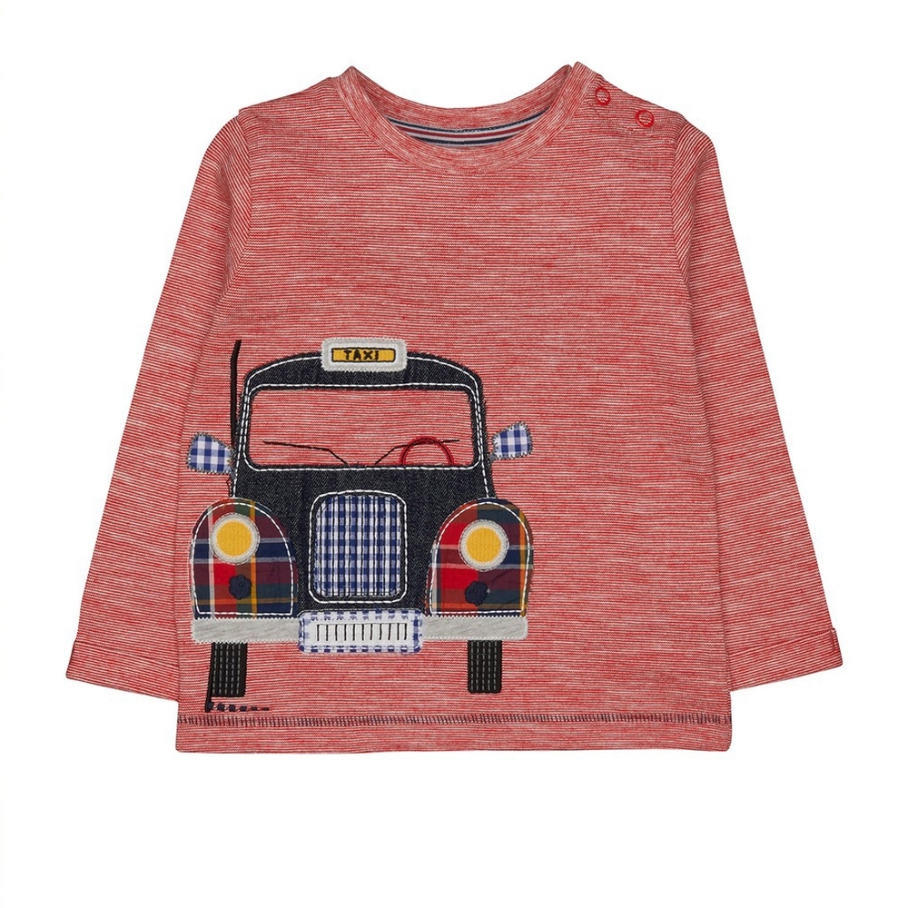 

Red Taxi Appliqu T-Shirt