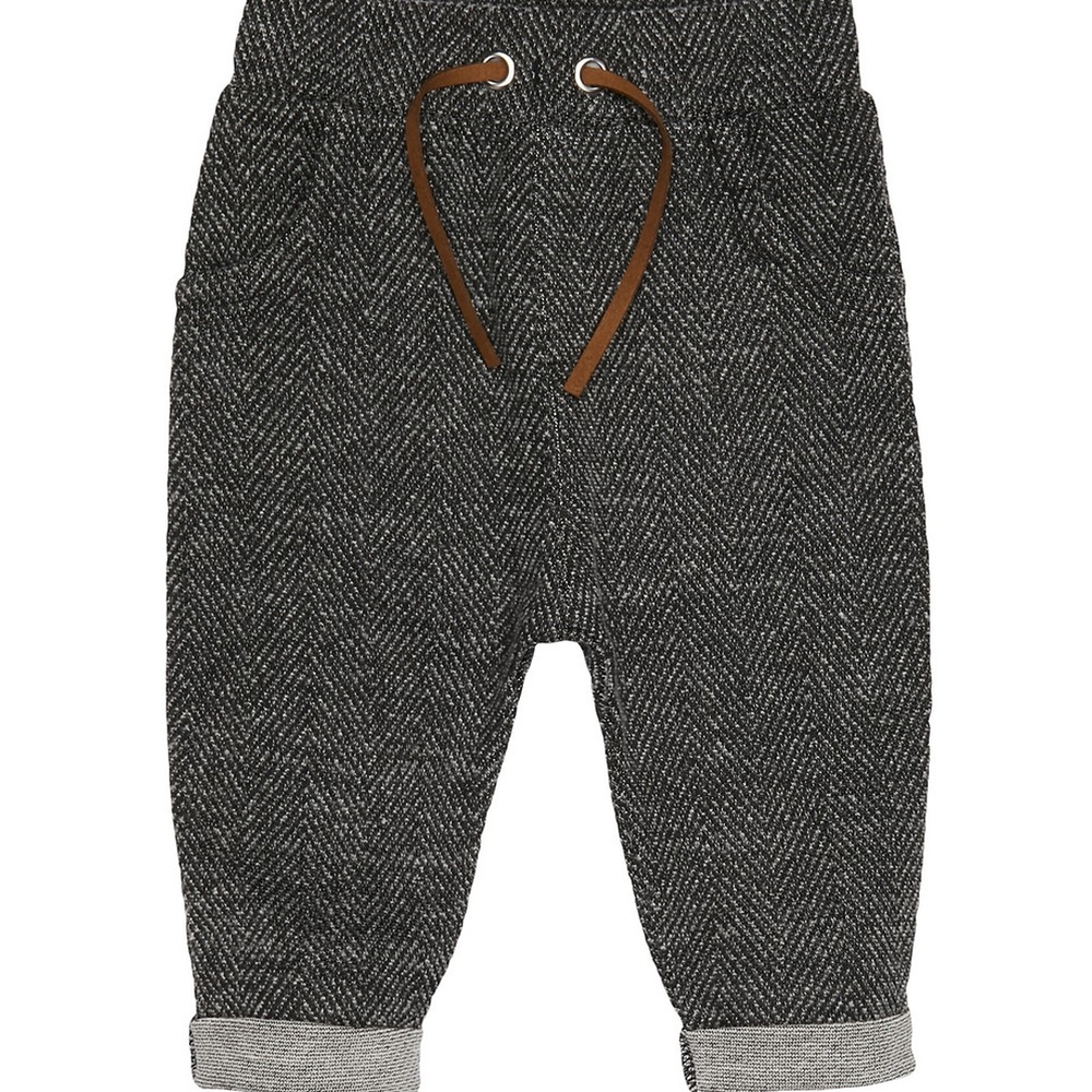 

Boys Trouser Textured Roll Up - Grey