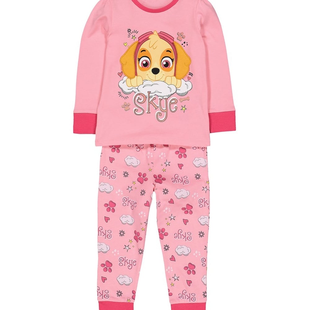 

Girls Full Sleeves Pyjamas Paw Patrol Print - Pink