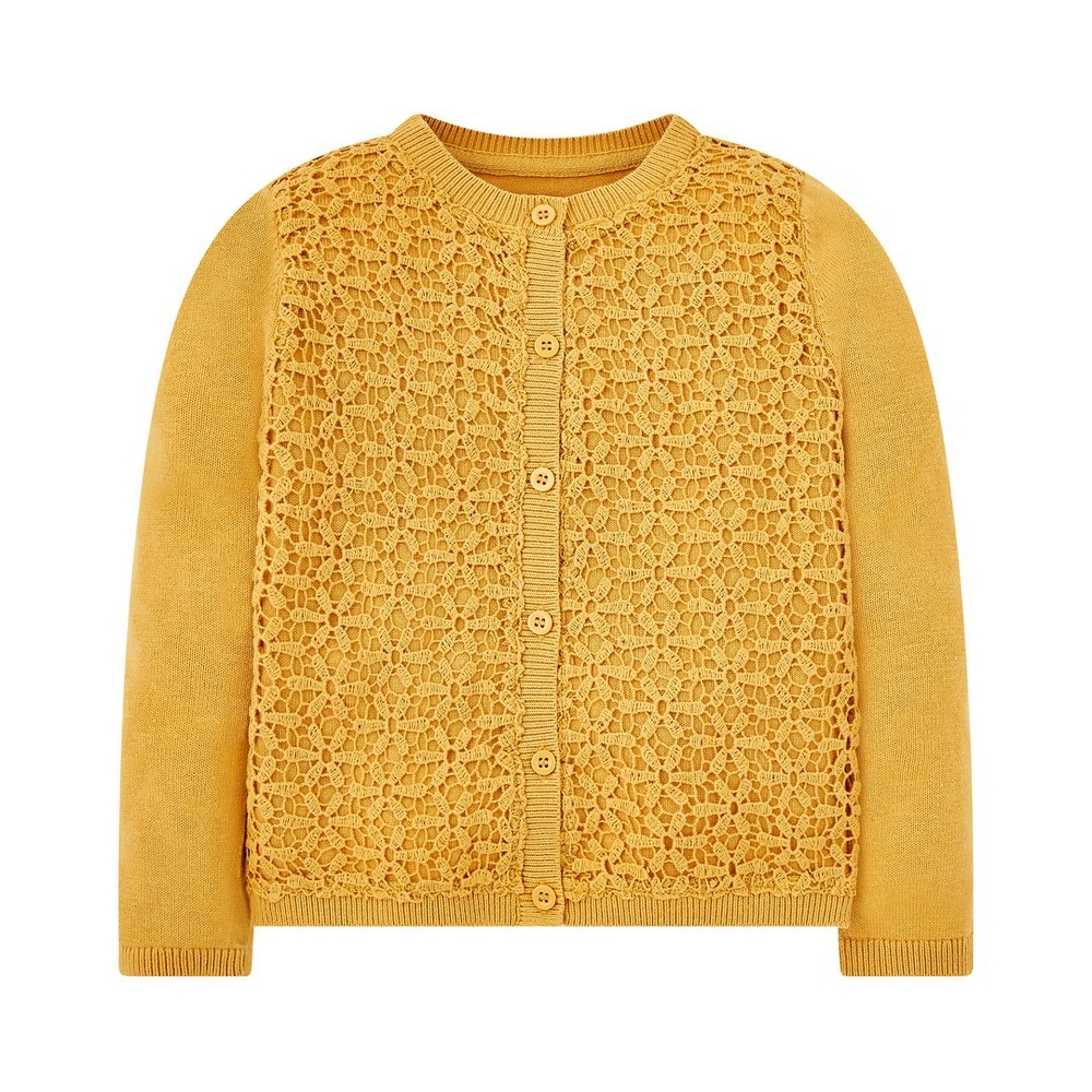 

Mustard Woven Cardigan