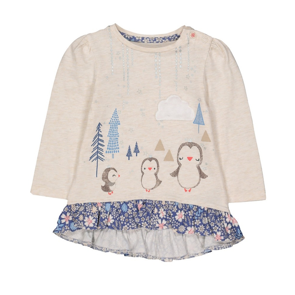 

White Penguin Frill T-Shirt