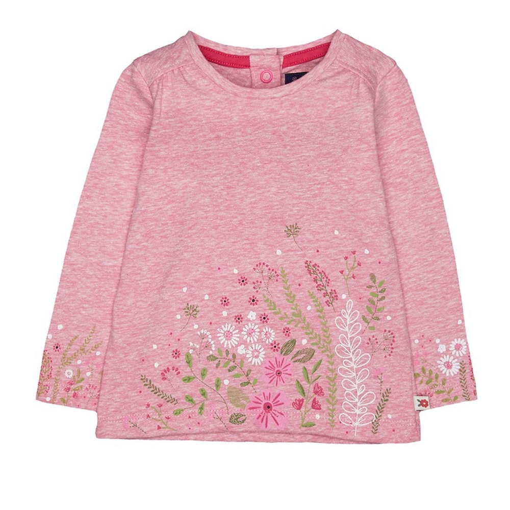 

Pink Marl Floral Border T-Shirt