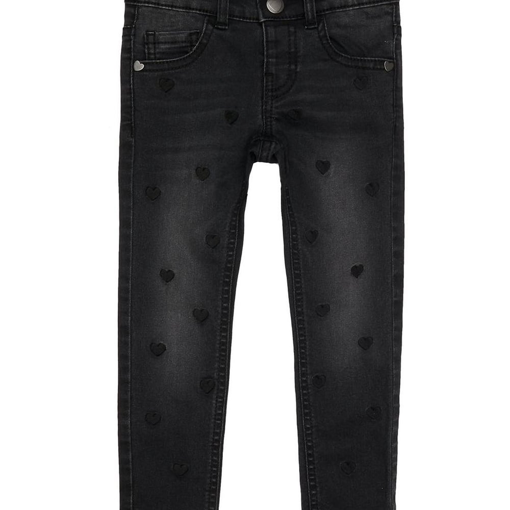 

Black Heart Embroidered Jeans