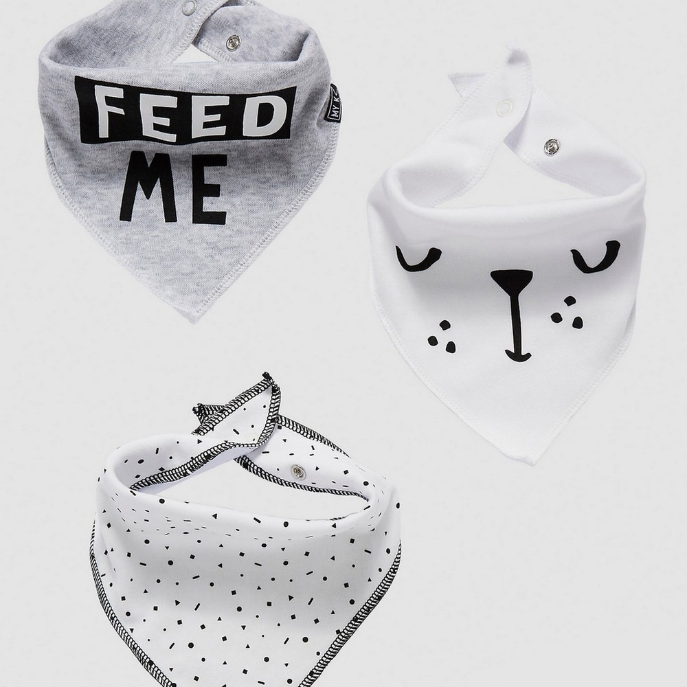 

Mothercare my k dribbler baby bibs multicolor pack of 3