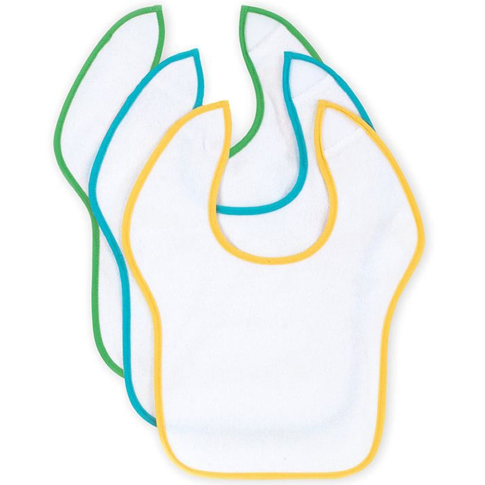 

Mothercare assorted toddler bibs white pack of 4