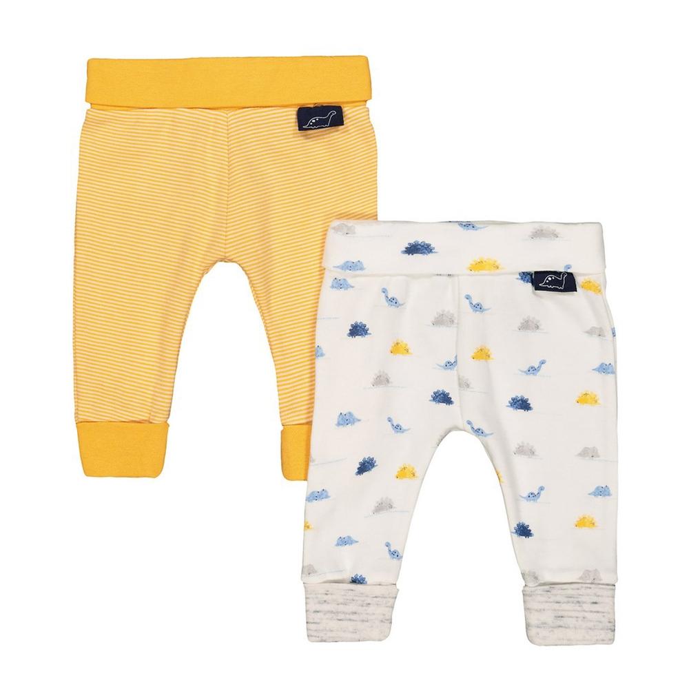 

Boys Joggers Dinosaur Print And Stripe - Pack Of 2 - Yellow White