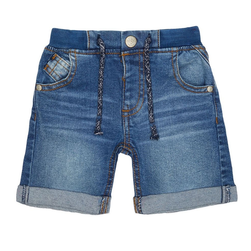 

Boys Shorts Denim With Elasticated Waistband - Blue