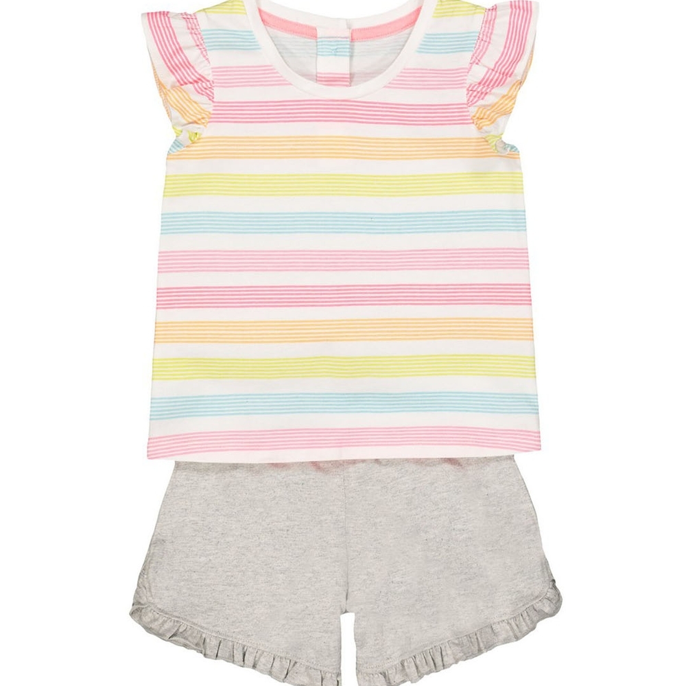

Striped Vest And Shorts Set