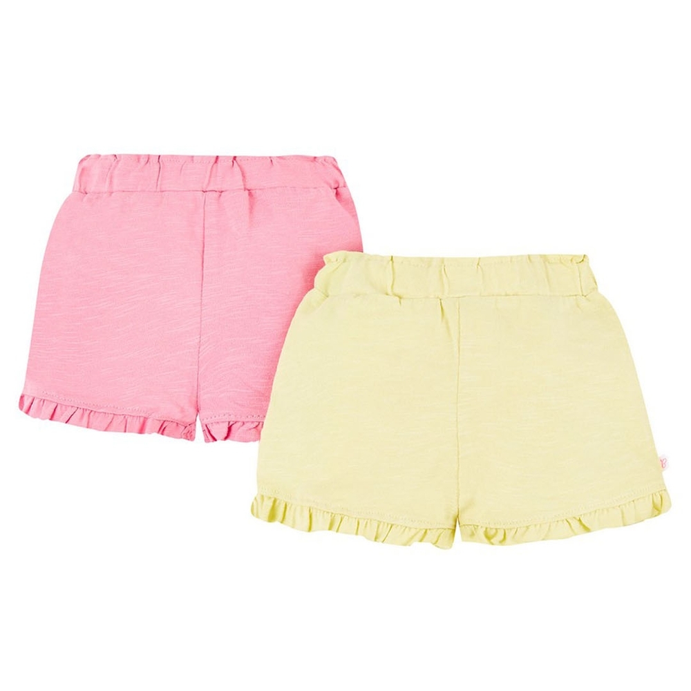 

Pink And Yellow Frill Shorts 2 Pack