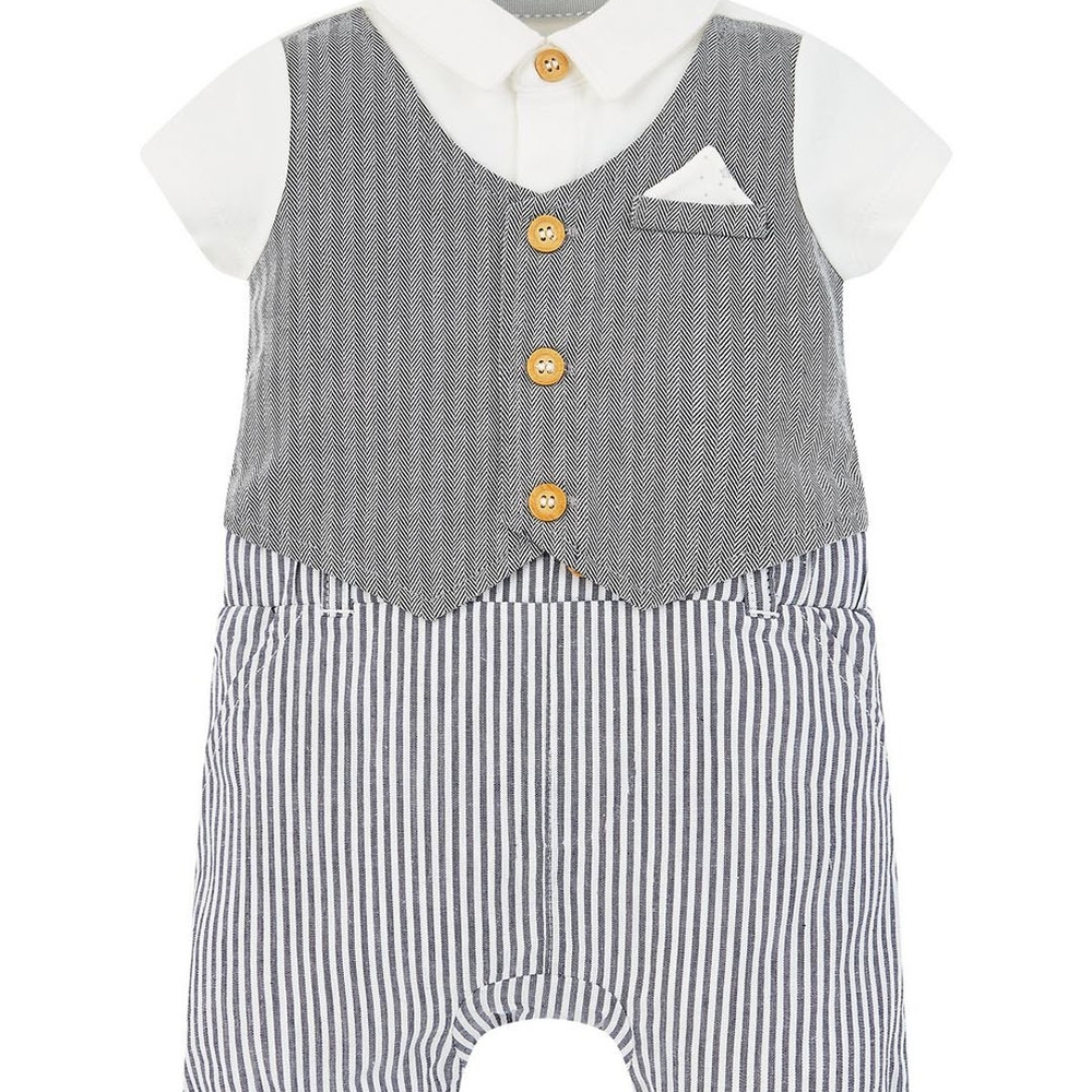 

Mock Waistcoat Romper