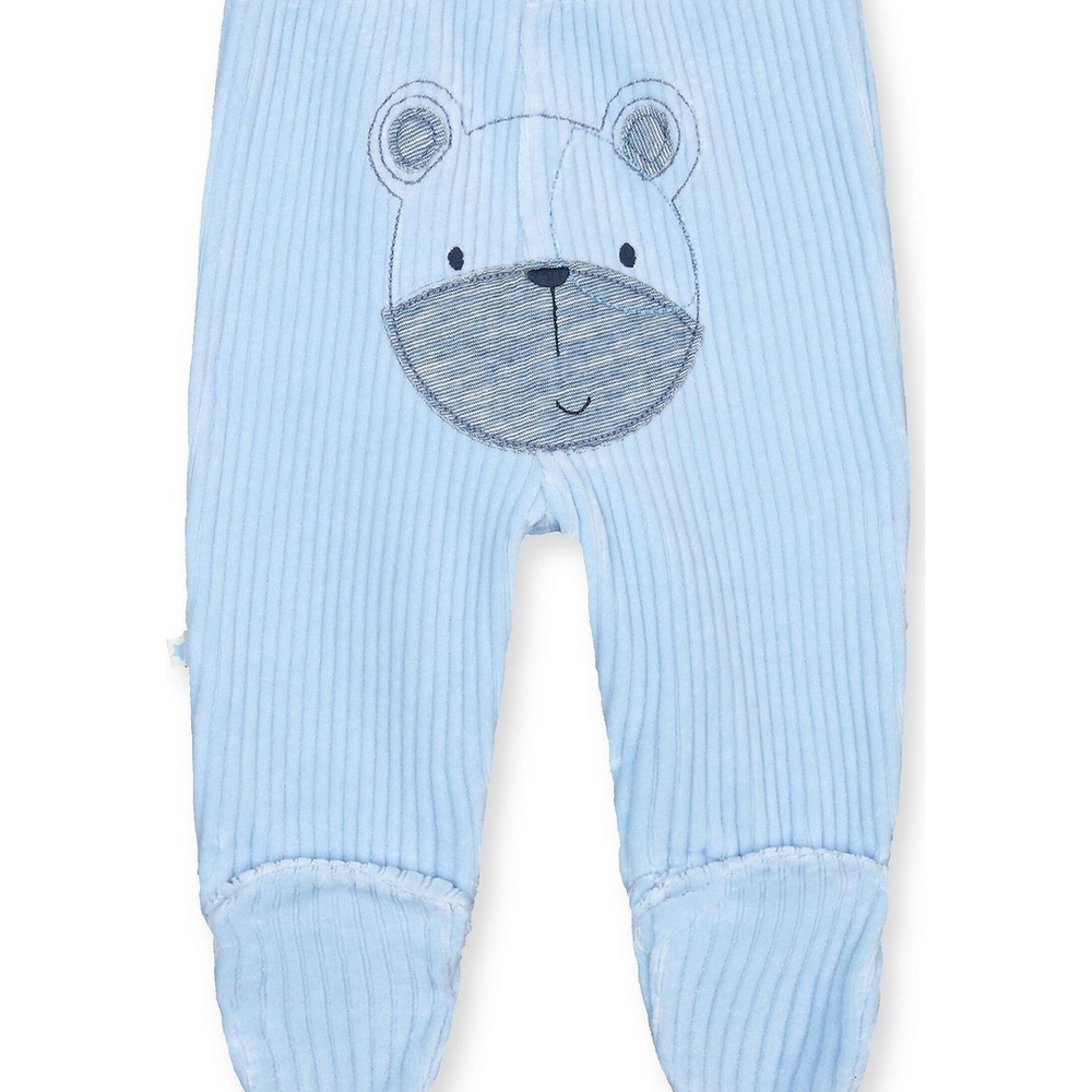 

My First Blue Bear Rib Velour Leggings