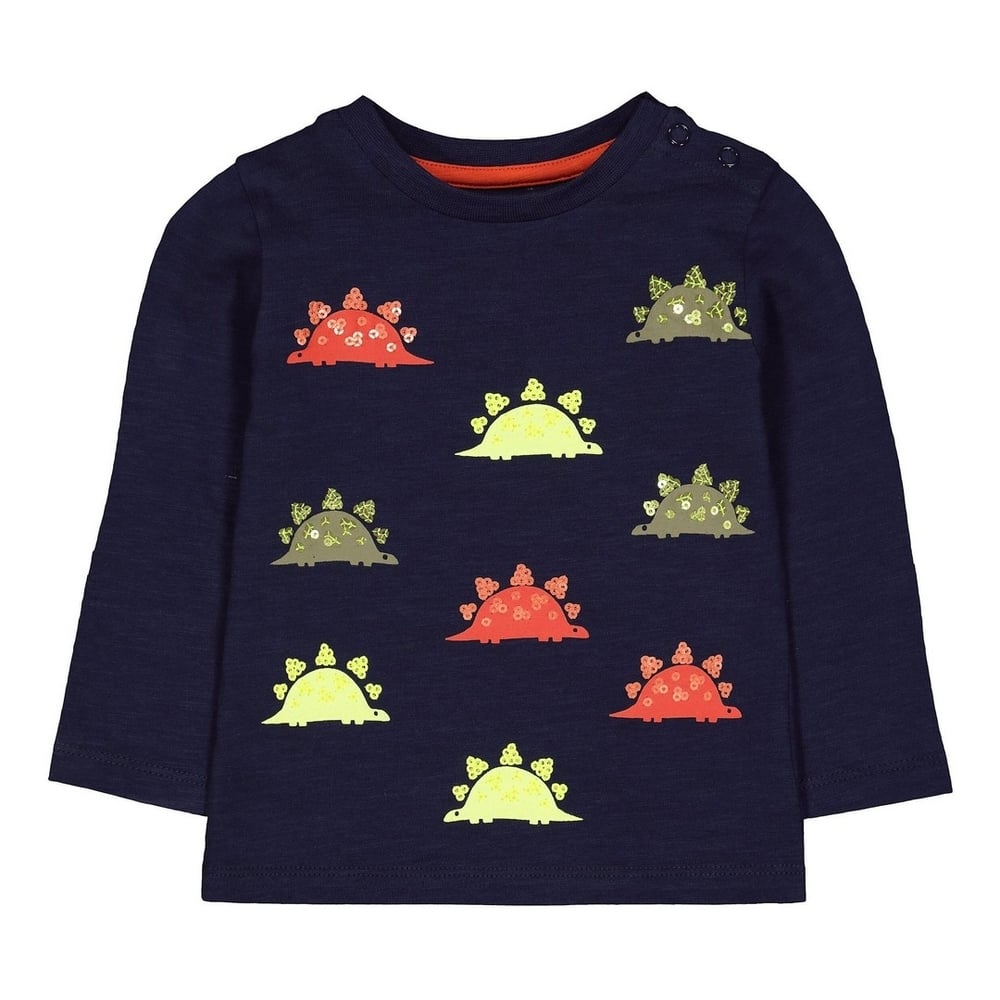 

Navy Sequin Dinosaur T-Shirt