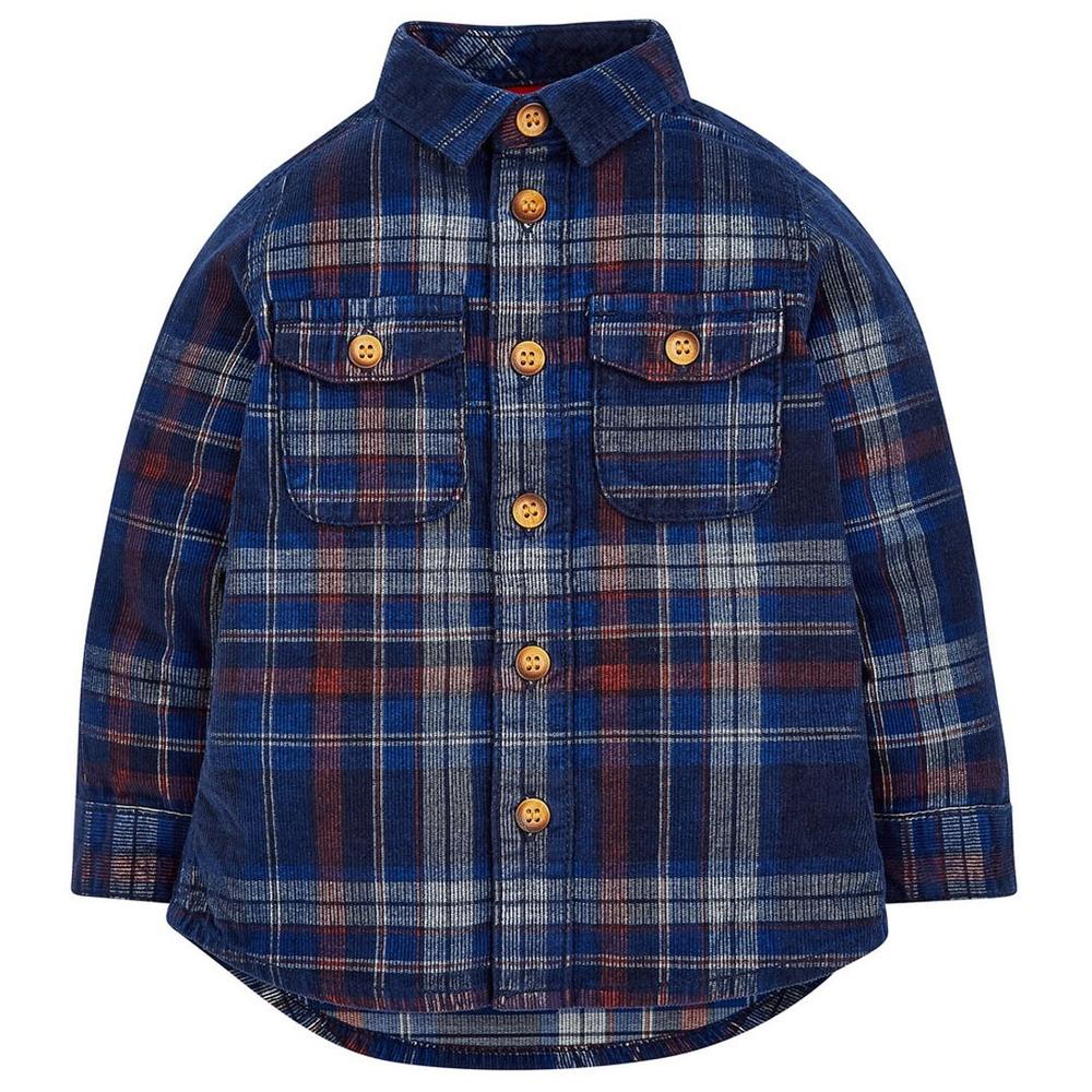 

Navy Cord Checked Shirt