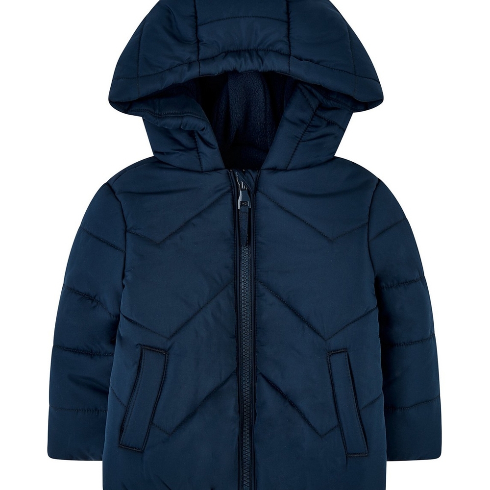 

Blue Padded Jacket With Fleece Lining