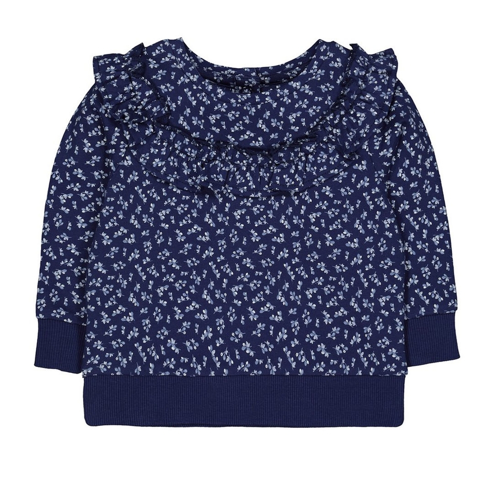 

Ditsy Frilled Sweat Top