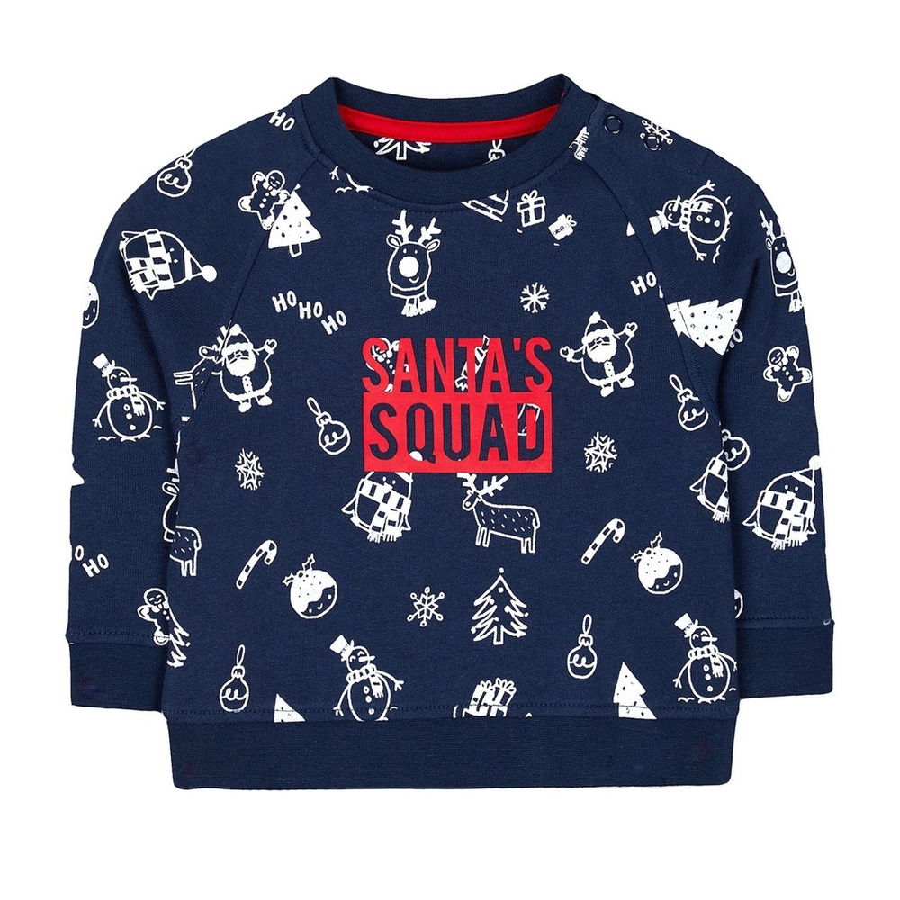 

Festive Santa Squad Sweat Top