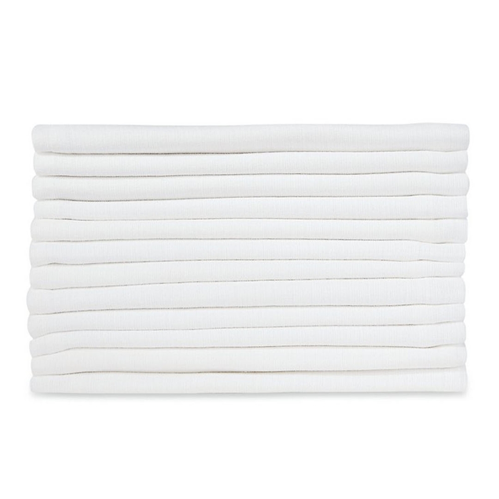 Mothercare muslins white pack of 12
