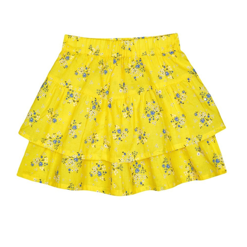 

Yellow Ditsy Floral Ra Ra Skirt