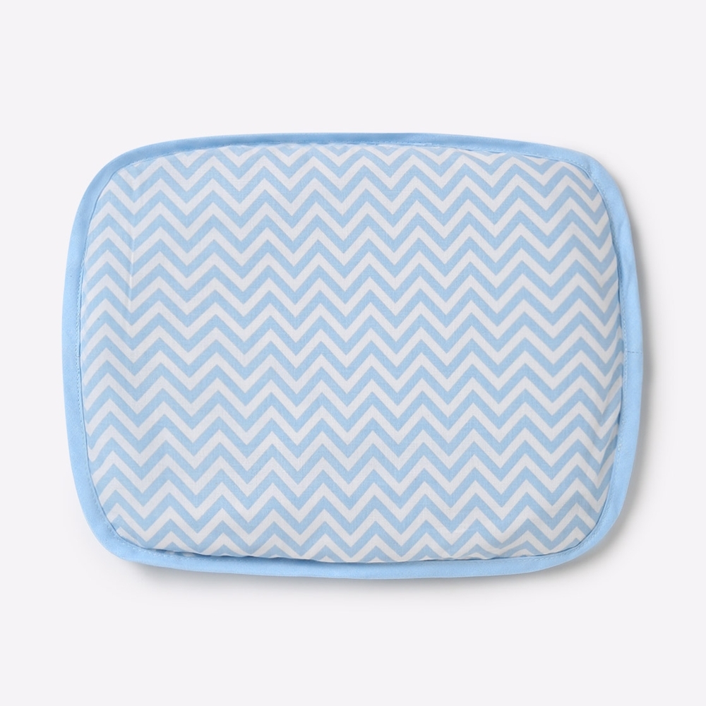 

Mila baby dino dazzle chevron rai pillow blue