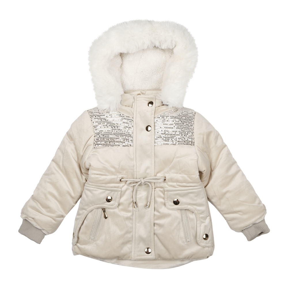 

Girls Full sleeves Jacket - Cream