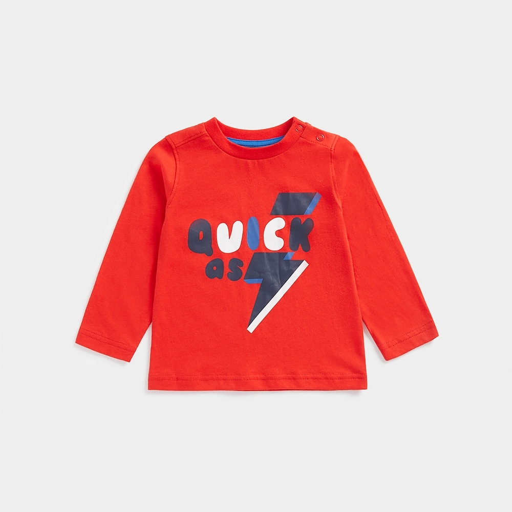 

Mothercare Boys Full Sleeves T-Shirt -Red