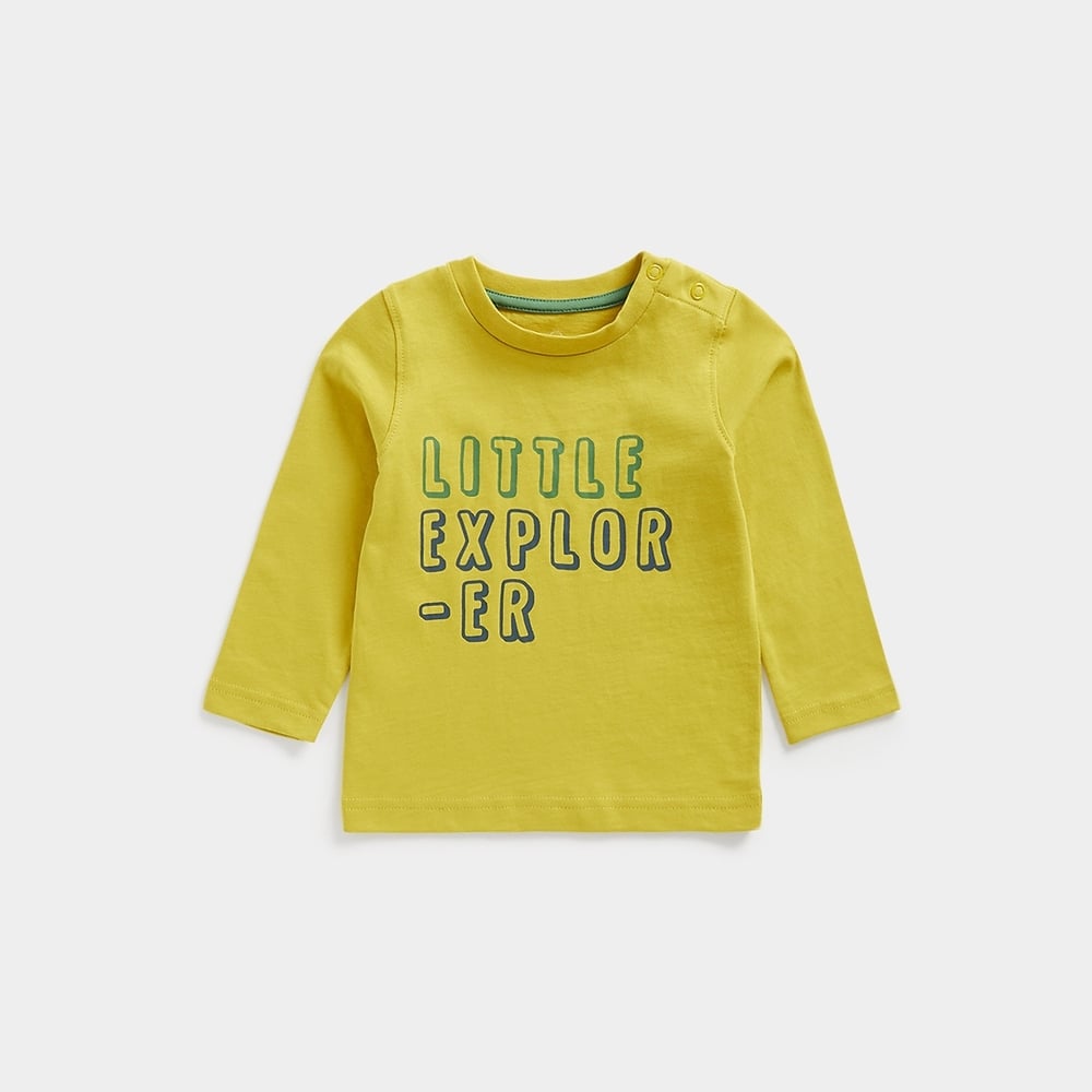 

Mothercare Boys Full Sleeves Little Explorer Print T-Shirt -Yellow