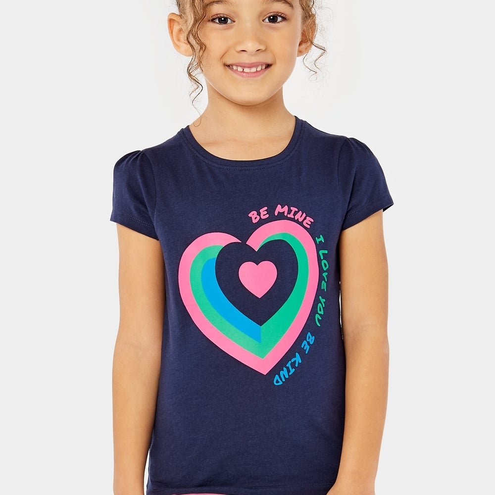 

Mothercare Girls Short Sleeve T-Shirt -Blue