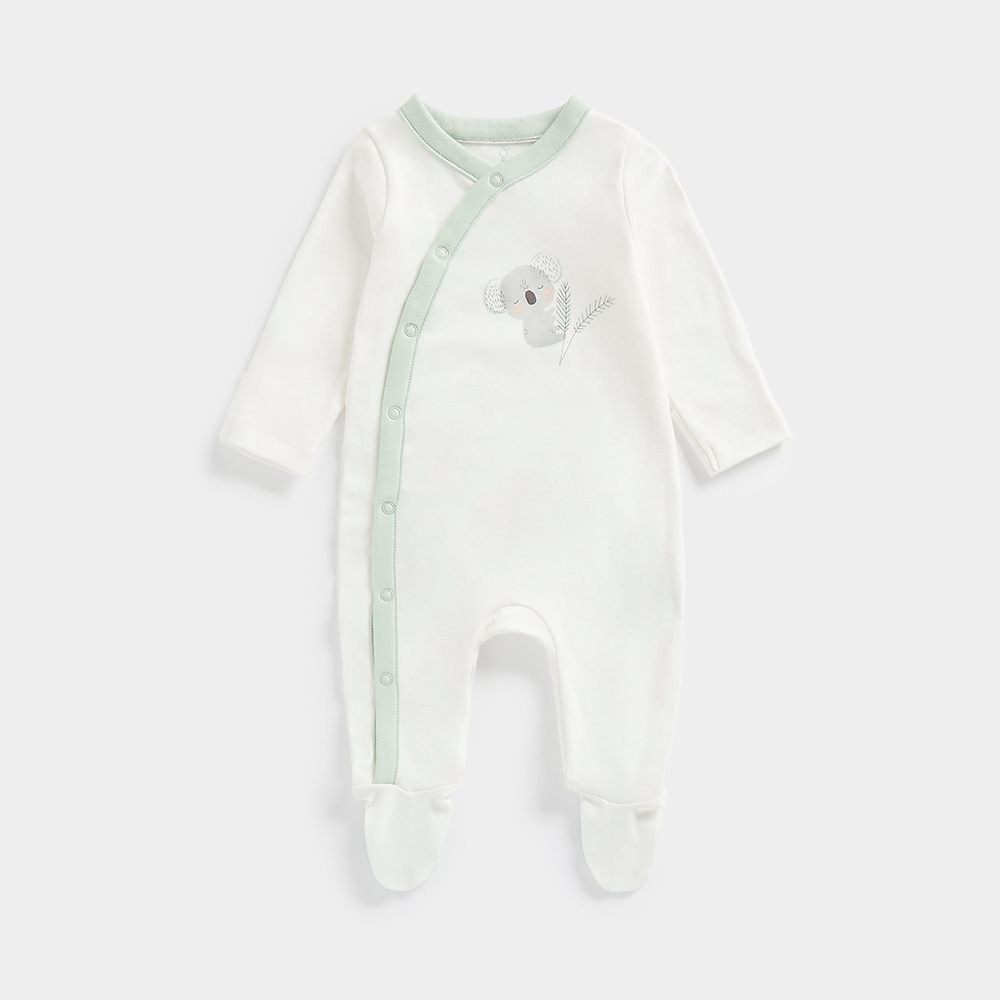

Mothercare Unisex Full Sleeves All In One -White