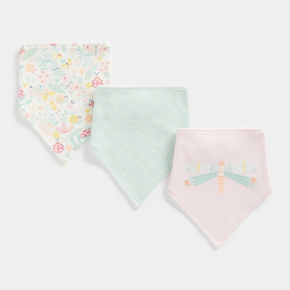 

Mothercare Girls Busy Garden Bib -Multicolor