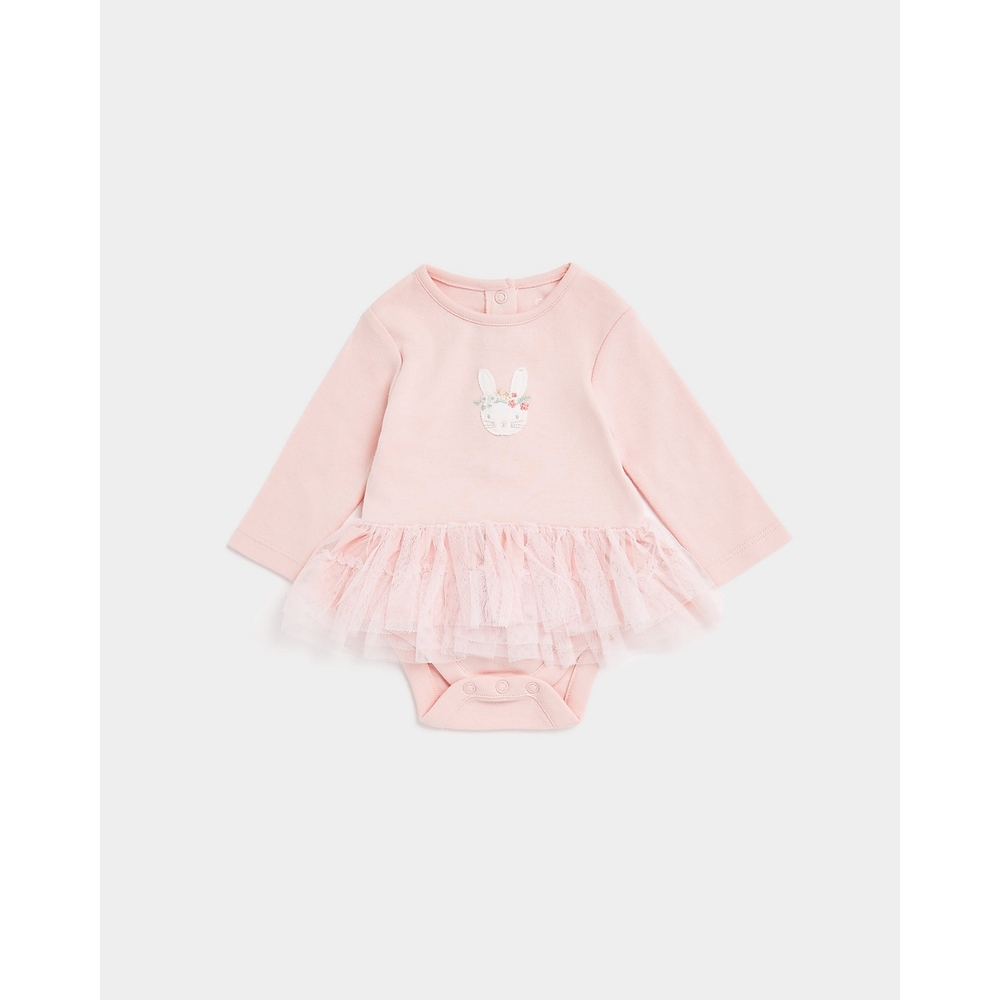 

Mothercare Girls Full Sleeves My First Collection Bodysuit -Pink