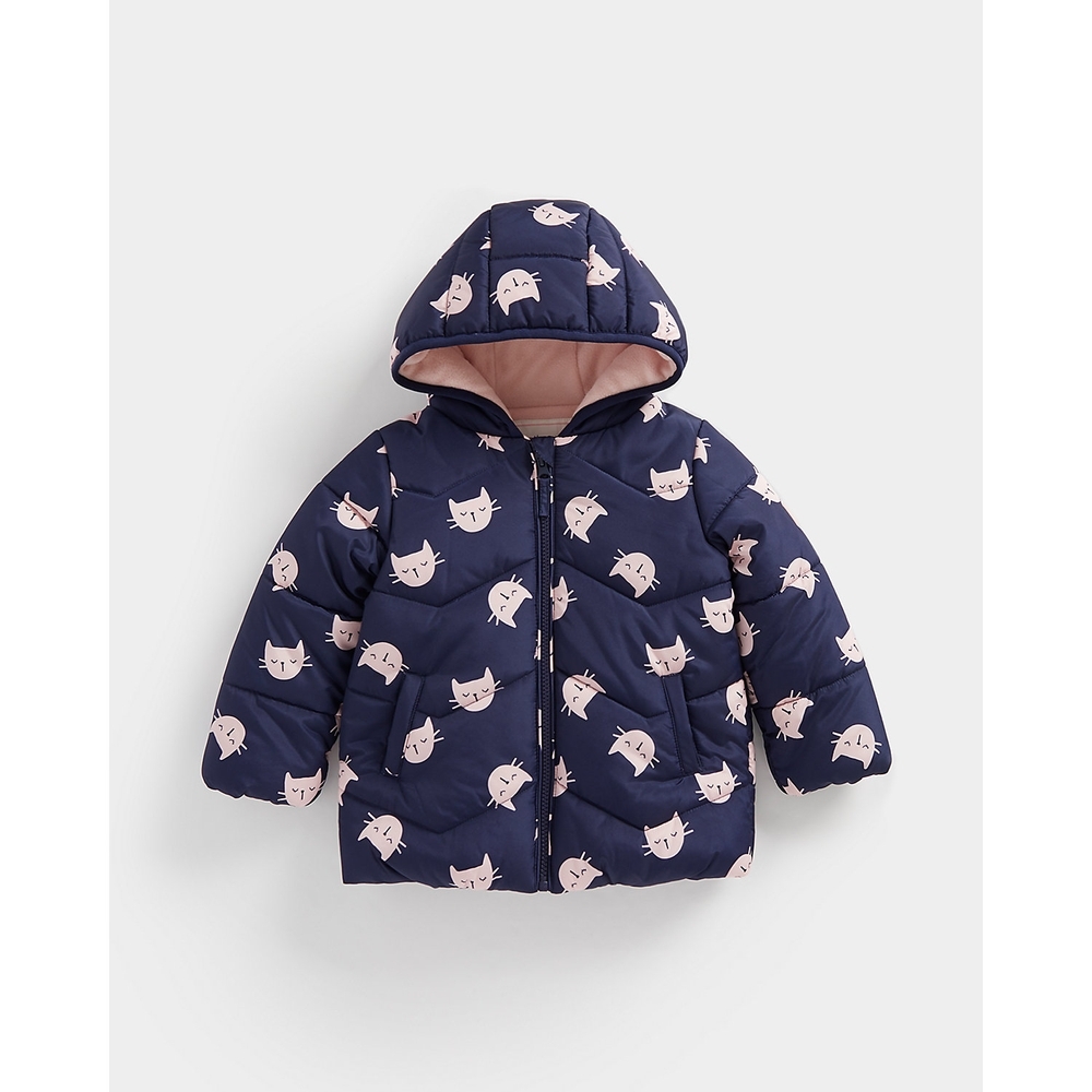 

Girls Full Sleeves Jackets Padded Aop-Multicolor