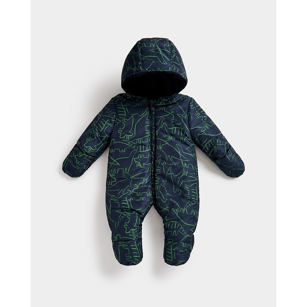 

Boys Full Sleeves Snowsuits Dino Aop-Multicolor