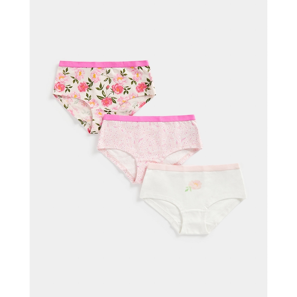 

Girls Briefs -Pack of 3-Pink