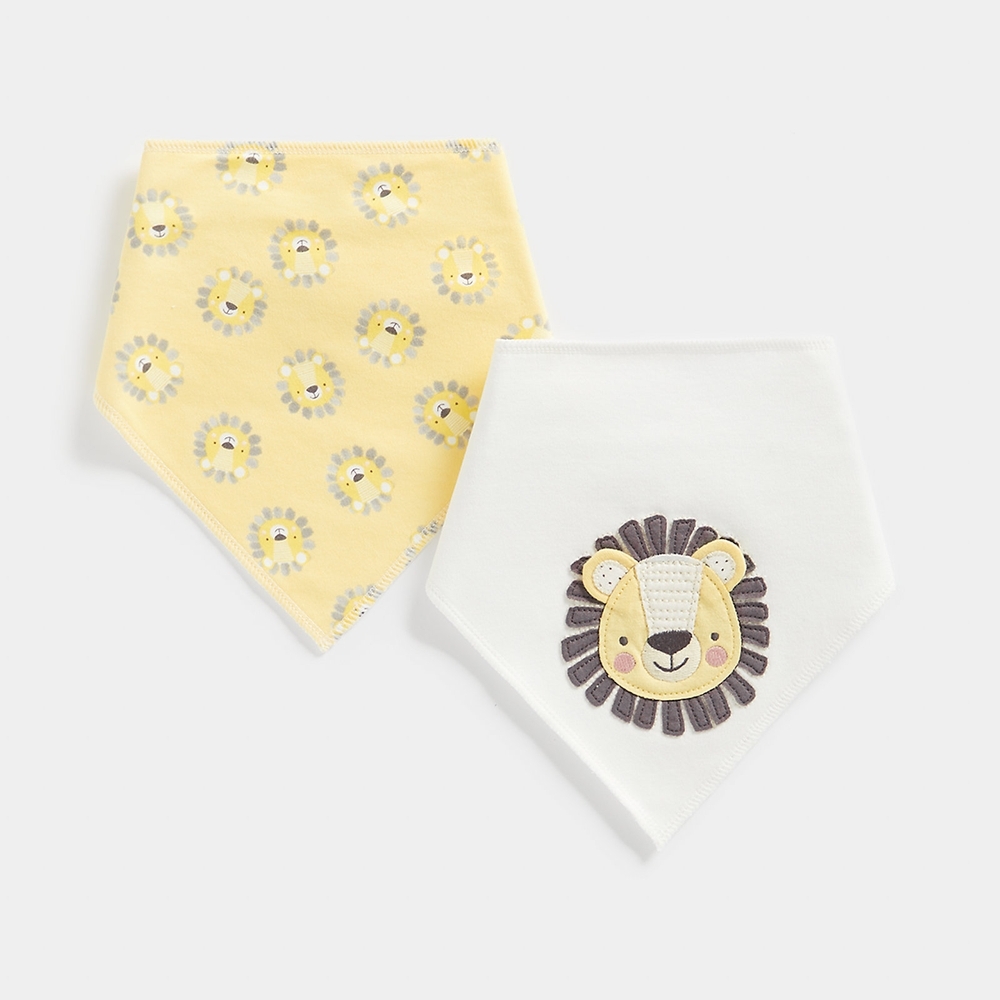 

Mothercare Lion Dribbler Bibs Multicolor Pack of 2