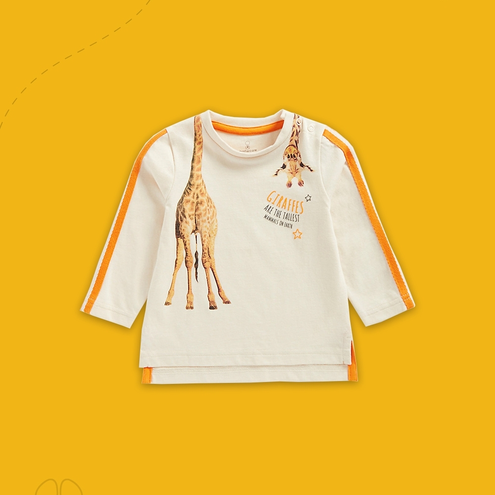 

Girls Full Sleeves T Shirts Side Stripe-Multicolor