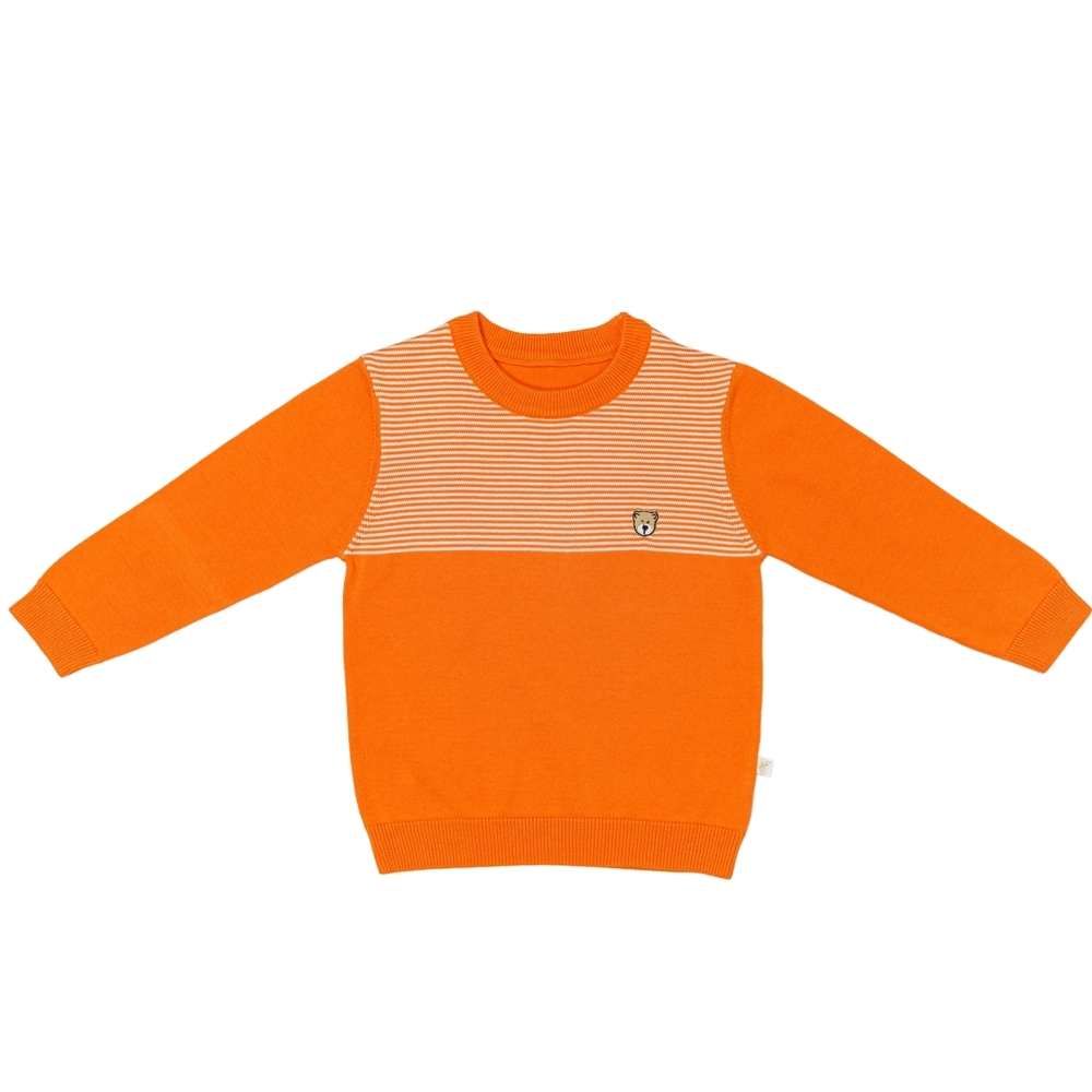 

H by Hamleys Boys Full Sleeve Sweater Bear Pocket-Multicolor