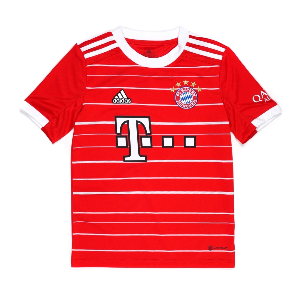 

Adidas Boys Fc Bayern 20222023 Home Youth T-Shirts-Red