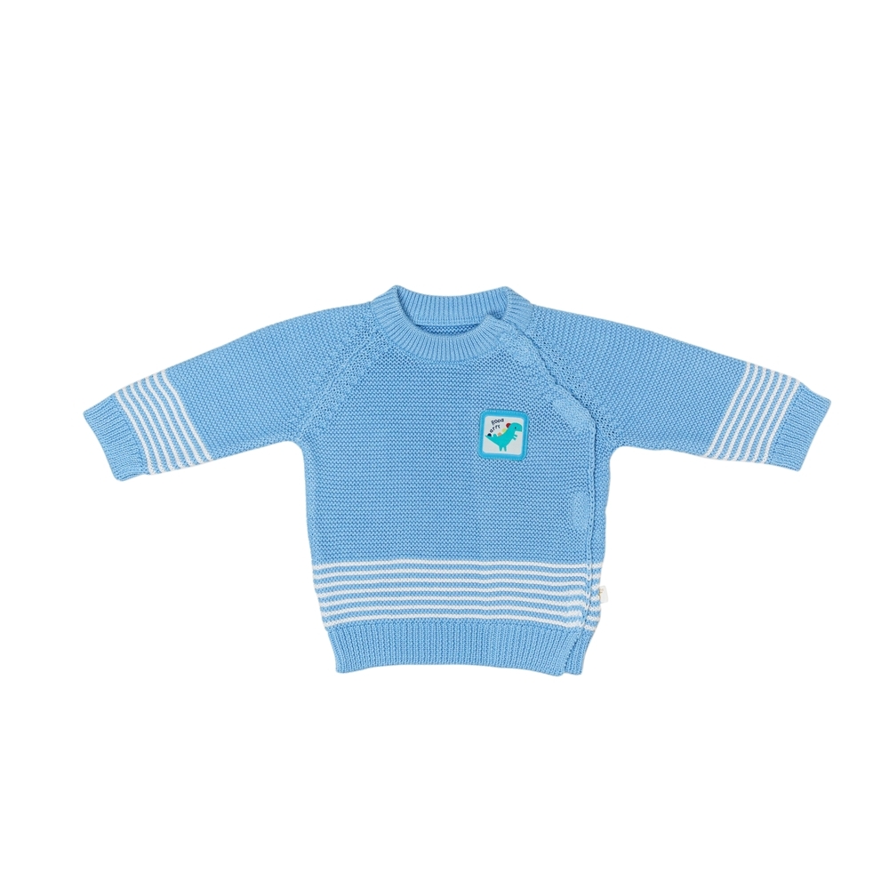 

H by Hamleys Boys Full Sleeve Wrap Around Sweater -Blue