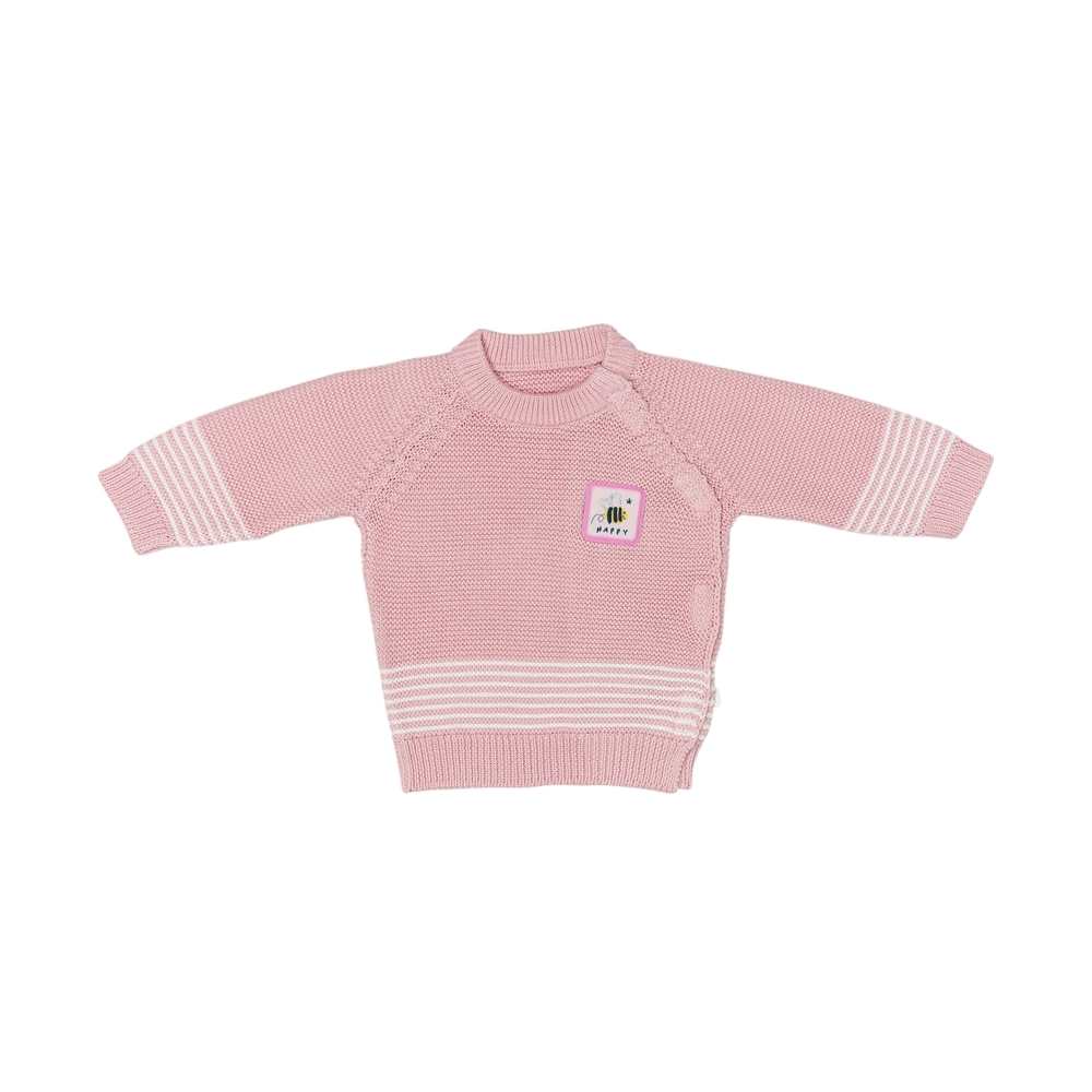 

H by Hamleys Girls Full Sleeve Wrap Around Sweater -Pink