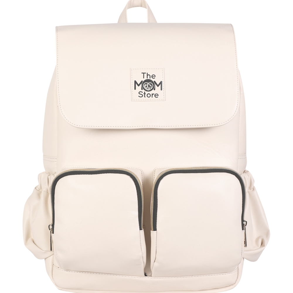 

The mom store elegant ivory limited edition diaper bag white