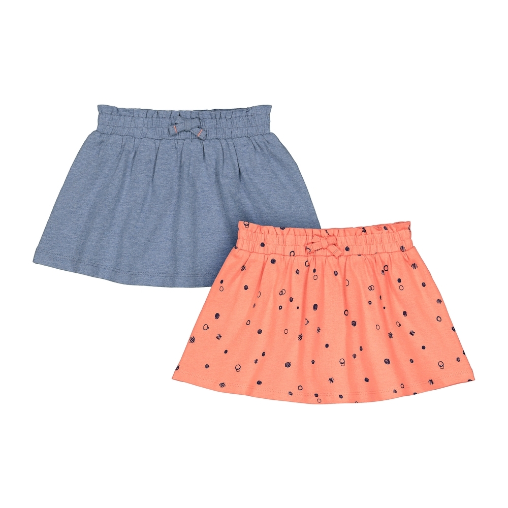 

Girls Printed Skirt - Pack Of 2 - Multicolor