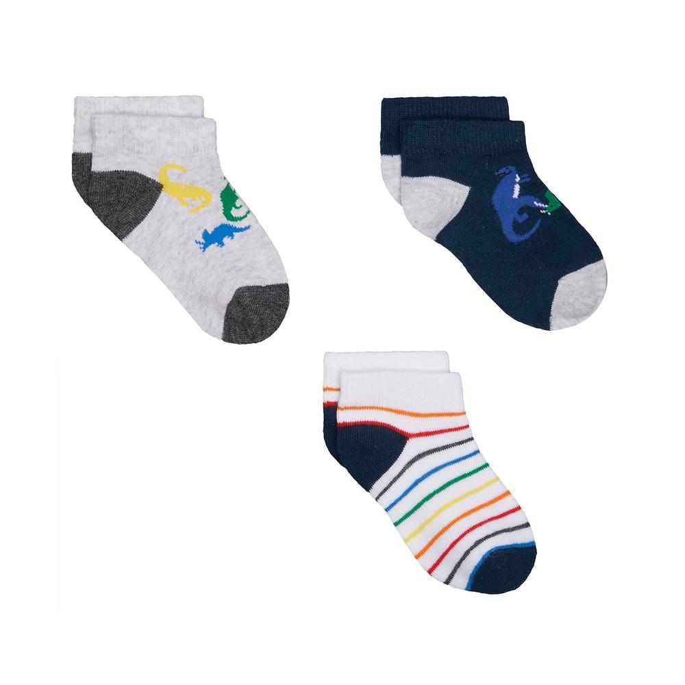 

Boys Dinosaur Trainer Socks - 3 Pack - Multicolor