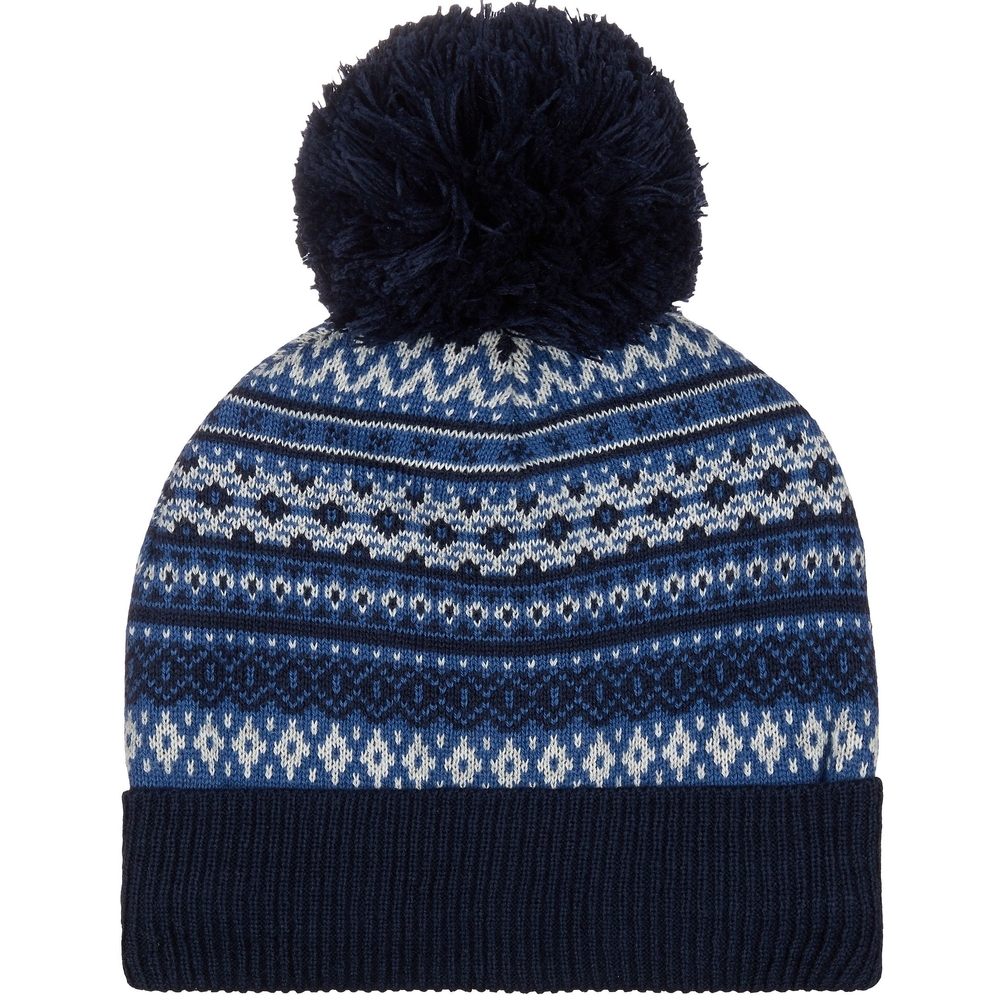 

Boys Fairisle Beanie Hat - Blue