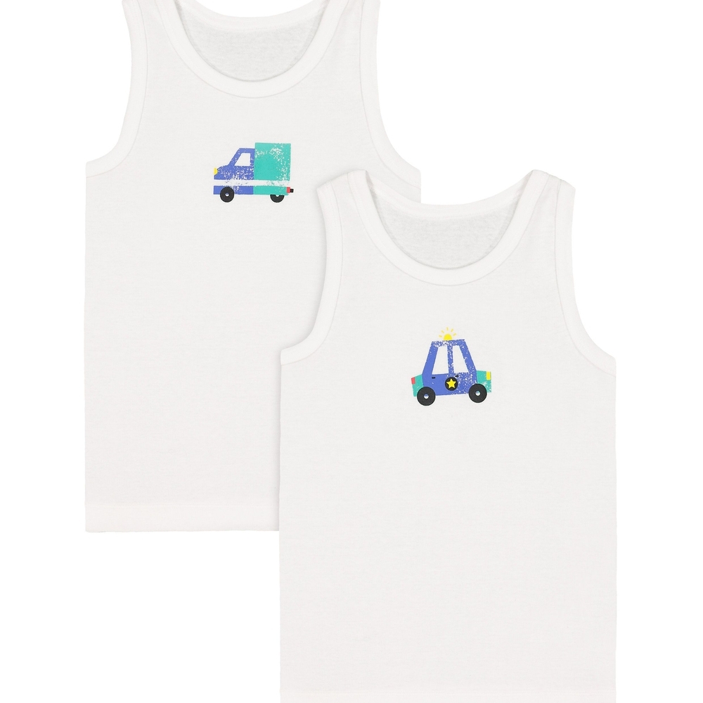 

Boys Car Vests - 2 Pack - Blue