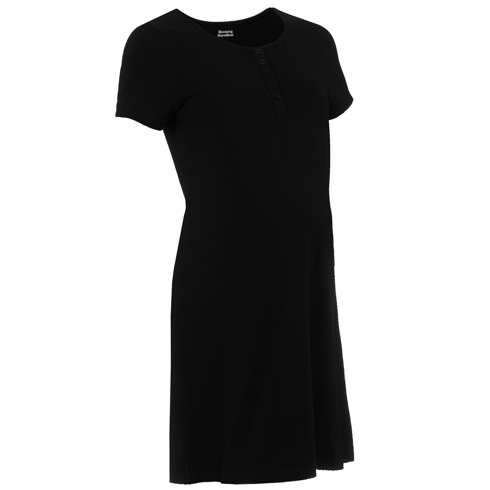 

Women Black Nursing Nightdress - Black