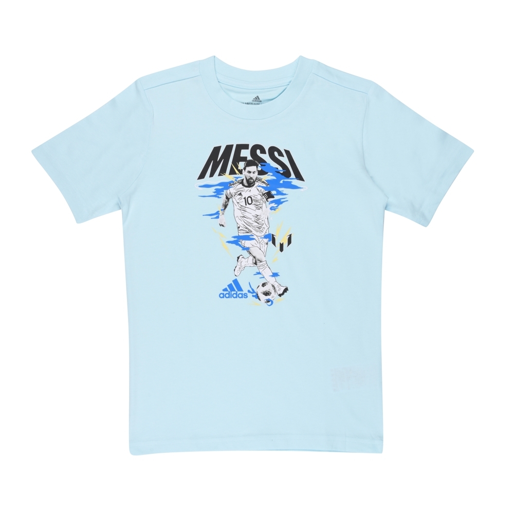 

Adidas Kids Half Sleeves T-Shirts Male Printed-Pack Of 1-Blue